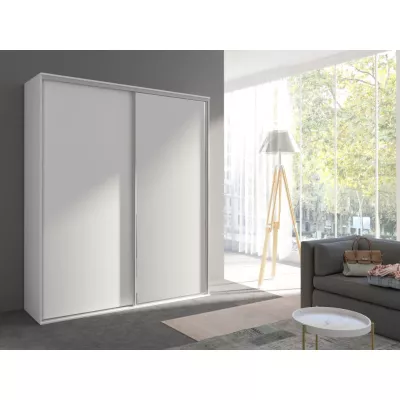 Široká šatní skříň 204 cm AMBOY 1 - bílá
