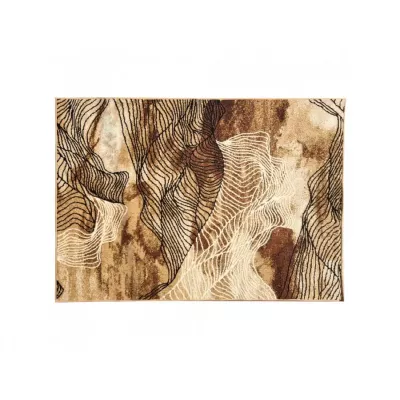 Moderní kusový koberec 50x90 cm LUKEN - béžový / hnědý