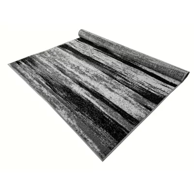 Kusový koberec 50x90 cm LUKEN abstraktní - šedý