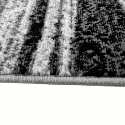 Kusový koberec 50x90 cm LUKEN abstraktní - šedý