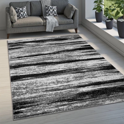 Kusový koberec 50x90 cm LUKEN abstraktní - šedý