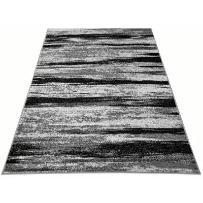 Kusový koberec 50x90 cm LUKEN abstraktní - šedý