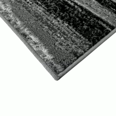 Kusový koberec 50x90 cm LUKEN abstraktní - šedý