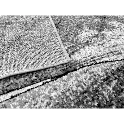 Abstraktní kusový koberec 50x90 cm LUKEN - šedý
