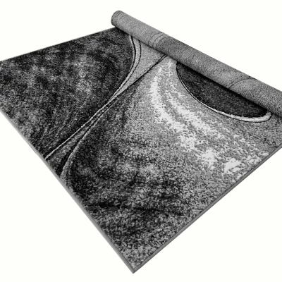 Abstraktní kusový koberec 50x90 cm LUKEN - šedý