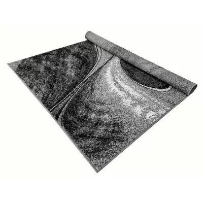 Abstraktní kusový koberec 50x90 cm LUKEN - šedý