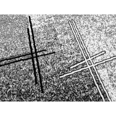 Kusový koberec 50x90 cm LUKEN - šedý