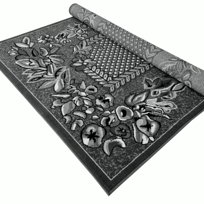 Vzorovaný koberec 50x90 cm LUKEN - šedý