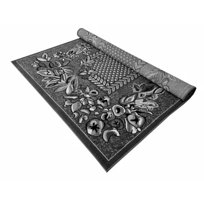 Vzorovaný koberec 50x90 cm LUKEN - šedý