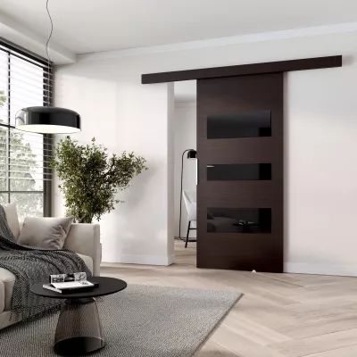Interiérové dveře na stěnu BARRET 3 - 76 cm, wenge