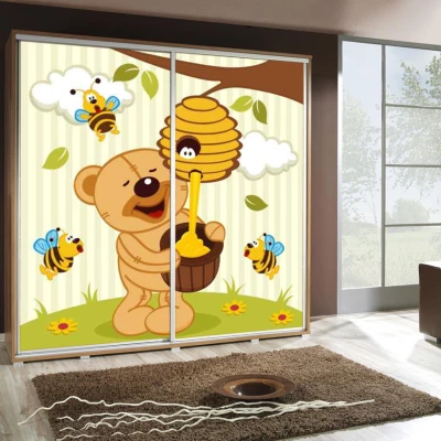 Vysoká šatní skříň 205 cm s potiskem DANUBE 49 - dub catania