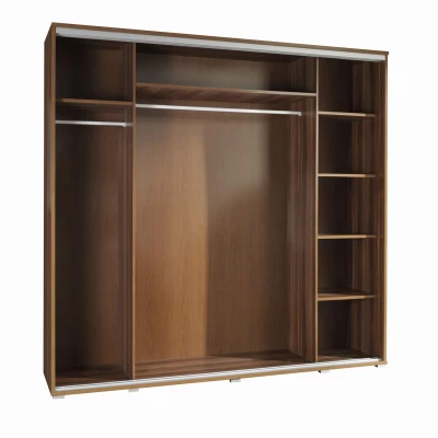 Vysoká šatní skříň 205 cm s potiskem DANUBE 67 - dub catania