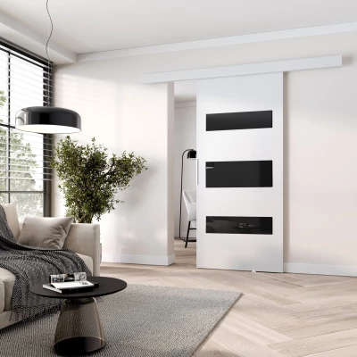 Posuvné dveře BARRET 4 - 106 cm, bílé