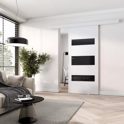 Posuvné dveře BARRET 4 - 106 cm, bílé