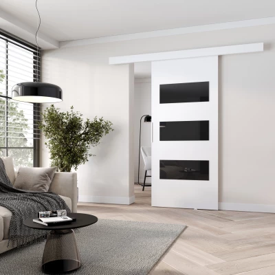 Posuvné dveře na stěnu BARRET 5 - 86 cm, bílé
