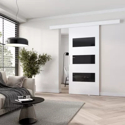 Posuvné dveře na stěnu BARRET 5 - 86 cm, bílé