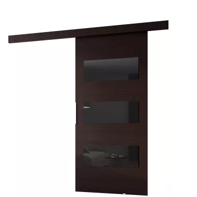 Posuvné dveře na stěnu BARRET 5 - 86 cm, wenge