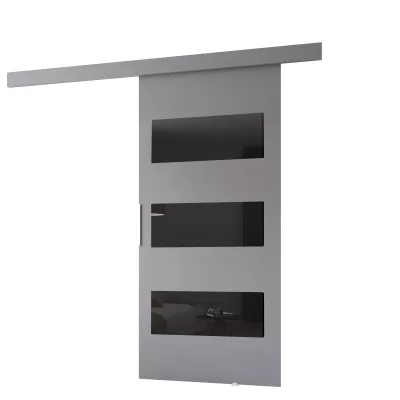 Posuvné dveře na stěnu BARRET 5 - 96 cm, šedé