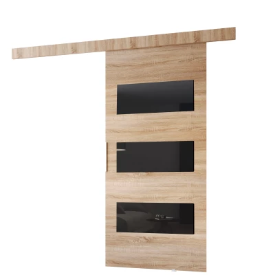 Posuvné dveře na stěnu BARRET 5 - 106 cm, dub sonoma