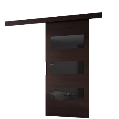 Posuvné dveře na stěnu BARRET 5 - 106 cm, wenge