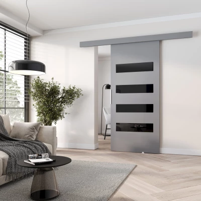 Posuvné interiérové dveře BARRET 6 - 86 cm, šedé