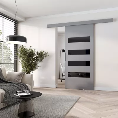 Posuvné interiérové dveře BARRET 6 - 86 cm, šedé