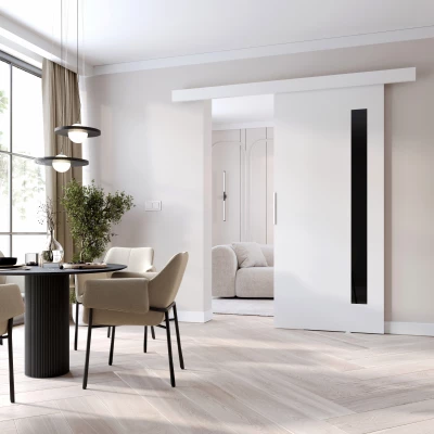 Interiérové dveře na stěnu BARRET 7 - 96 cm, bílé
