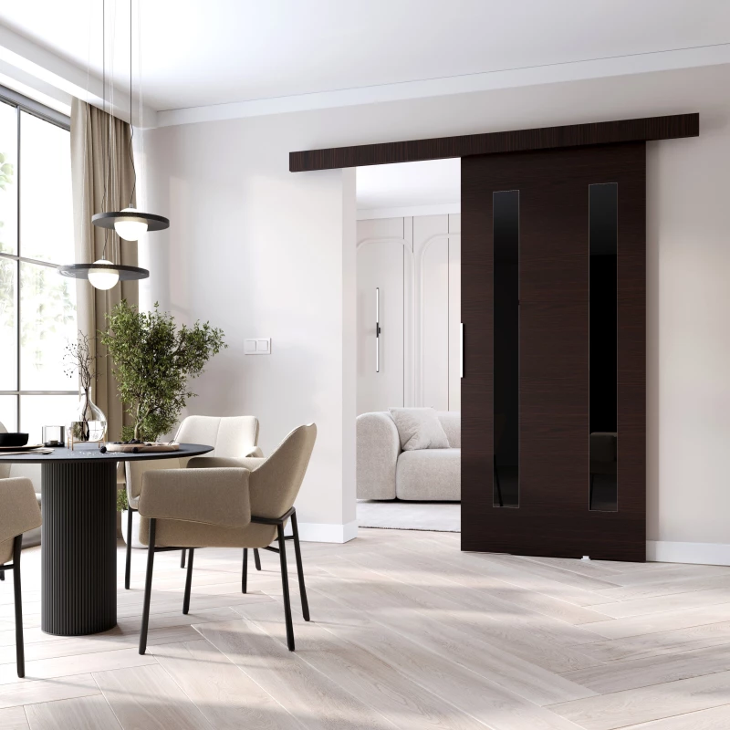 Posuvné dveře BARRET 8 - 96 cm, wenge