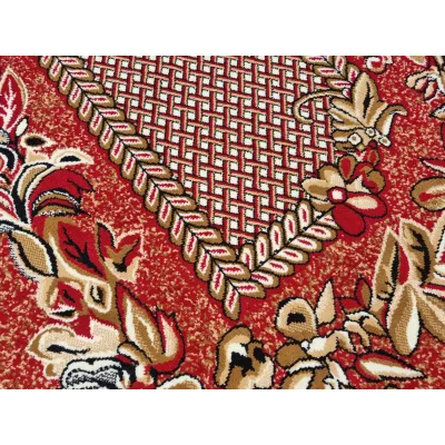 Vzorovaný koberec 140x190 cm LUKEN - červený