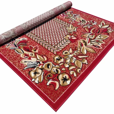 Vzorovaný koberec 140x190 cm LUKEN - červený