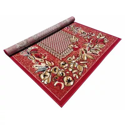 Vzorovaný koberec 140x190 cm LUKEN - červený