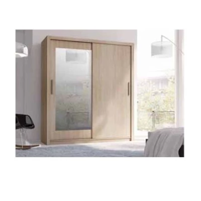 Šatní skříň 180 cm se zrcadlem COKATO 2 - dub sonoma