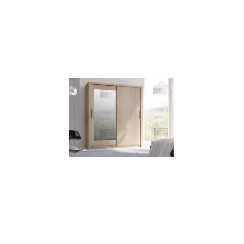 Šatní skříň 180 cm se zrcadlem COKATO 2 - dub sonoma