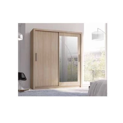 Šatní skříň 180 cm se zrcadlem COKATO 2 - dub sonoma