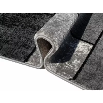 Kusový koberec 180x260 cm DEMIAN - šedý / černý / bílý