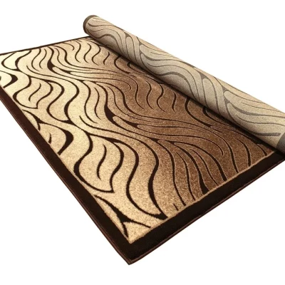 Moderní obdélníkový koberec 200x290 cm DEMIAN - hnědý / béžový