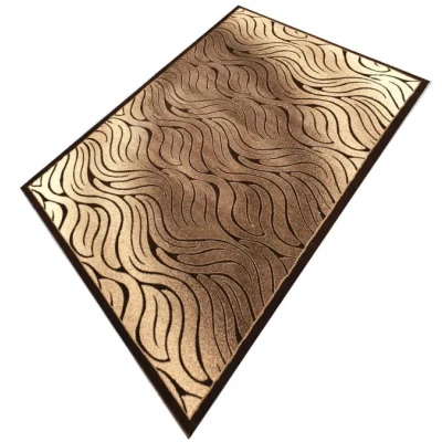 Moderní obdélníkový koberec 200x290 cm DEMIAN - hnědý / béžový