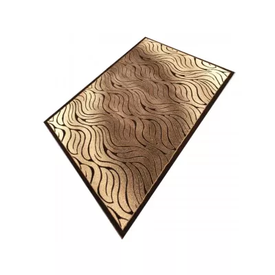 Moderní obdélníkový koberec 200x290 cm DEMIAN - hnědý / béžový