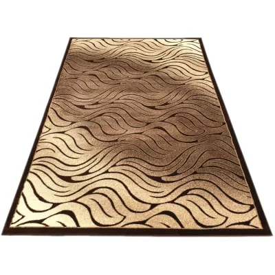 Moderní obdélníkový koberec 200x290 cm DEMIAN - hnědý / béžový