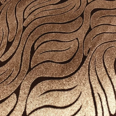 Moderní obdélníkový koberec 160x220 cm DEMIAN - hnědý / béžový