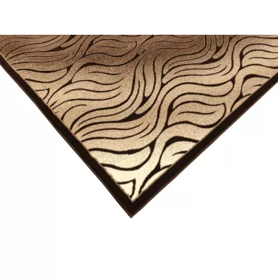 Moderní obdélníkový koberec 140x190 cm DEMIAN - hnědý / béžový