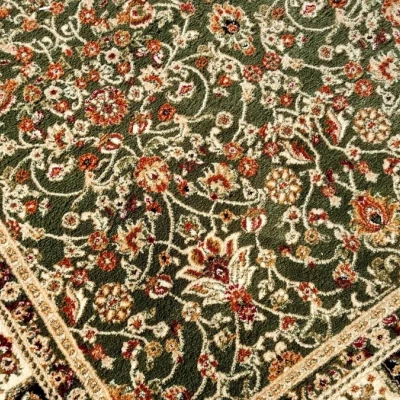 Orientální kusový koberec 160x220 cm LUCHO - zelený / vzorovaný