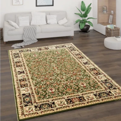 Orientální kusový koberec 160x220 cm LUCHO - zelený / vzorovaný