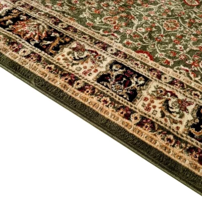 Orientální kusový koberec 70x140 cm LUCHO - zelený / vzorovaný