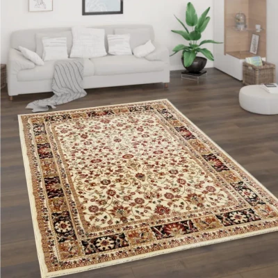Orientální kusový koberec 70x140 cm LUCHO - krémový / vzorovaný