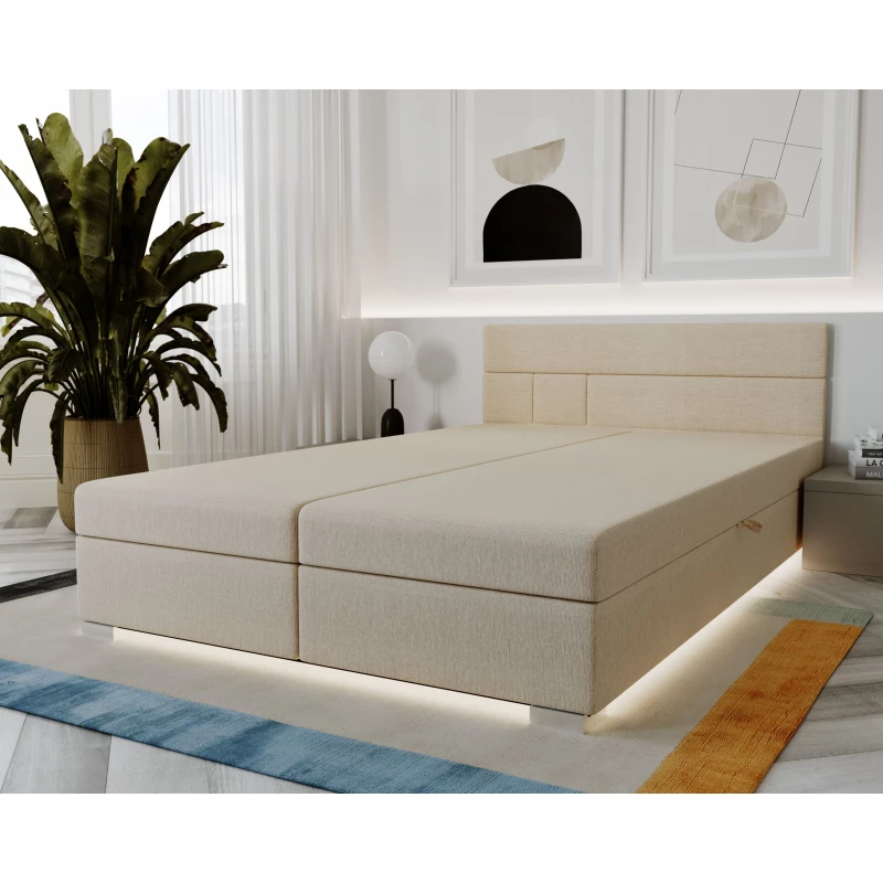 Boxspringová postel 140x200 ROSIE 1 - ecru