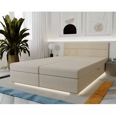 Boxspringová postel 140x200 ROSIE 1 - ecru