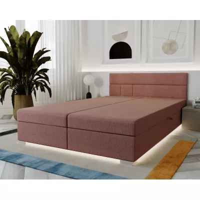 Boxspringová postel 180x200 ROSIE 1 - růžová