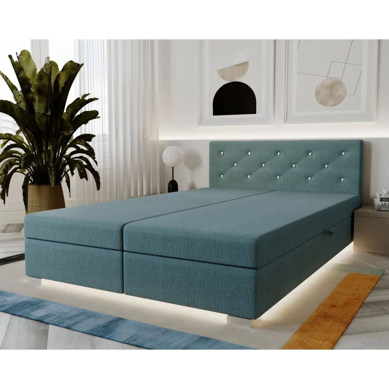 Americká postel 140x200 ROSIE 4 - tyrkysová