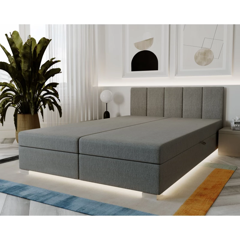 Hotelová postel 180x200 ROSIE 7 - šedá